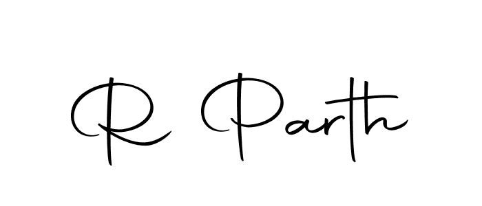 Use a signature maker to create a handwritten signature online. With this signature software, you can design (Autography-DOLnW) your own signature for name R Parth. R Parth signature style 10 images and pictures png