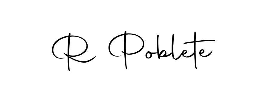 if you are searching for the best signature style for your name R Poblete. so please give up your signature search. here we have designed multiple signature styles  using Autography-DOLnW. R Poblete signature style 10 images and pictures png
