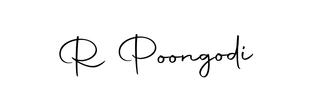 The best way (Autography-DOLnW) to make a short signature is to pick only two or three words in your name. The name R Poongodi include a total of six letters. For converting this name. R Poongodi signature style 10 images and pictures png
