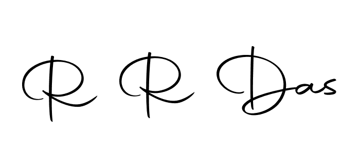 The best way (Autography-DOLnW) to make a short signature is to pick only two or three words in your name. The name R R Das include a total of six letters. For converting this name. R R Das signature style 10 images and pictures png