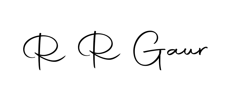 Make a beautiful signature design for name R R Gaur. Use this online signature maker to create a handwritten signature for free. R R Gaur signature style 10 images and pictures png