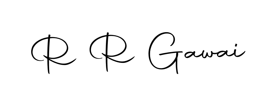 Create a beautiful signature design for name R R Gawai. With this signature (Autography-DOLnW) fonts, you can make a handwritten signature for free. R R Gawai signature style 10 images and pictures png