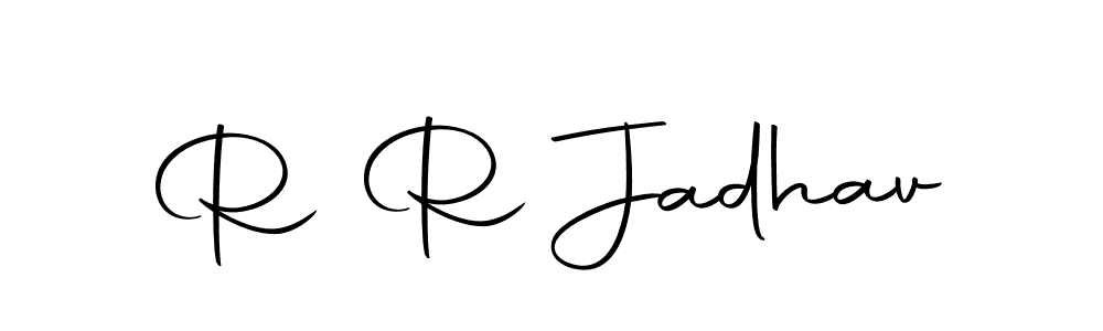 You should practise on your own different ways (Autography-DOLnW) to write your name (R R Jadhav) in signature. don't let someone else do it for you. R R Jadhav signature style 10 images and pictures png