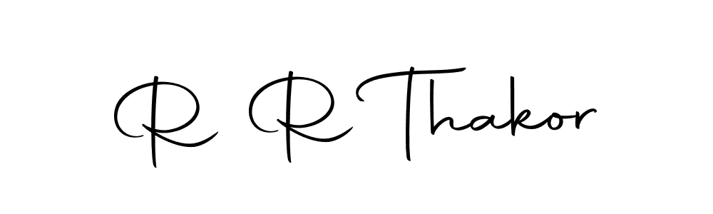 Make a beautiful signature design for name R R Thakor. Use this online signature maker to create a handwritten signature for free. R R Thakor signature style 10 images and pictures png