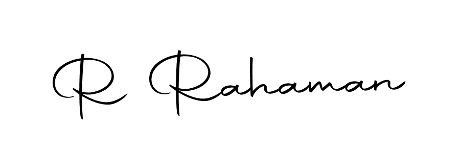 Create a beautiful signature design for name R Rahaman. With this signature (Autography-DOLnW) fonts, you can make a handwritten signature for free. R Rahaman signature style 10 images and pictures png