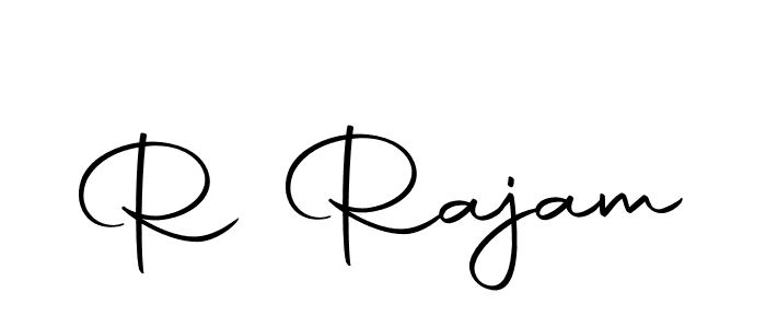 if you are searching for the best signature style for your name R Rajam. so please give up your signature search. here we have designed multiple signature styles  using Autography-DOLnW. R Rajam signature style 10 images and pictures png