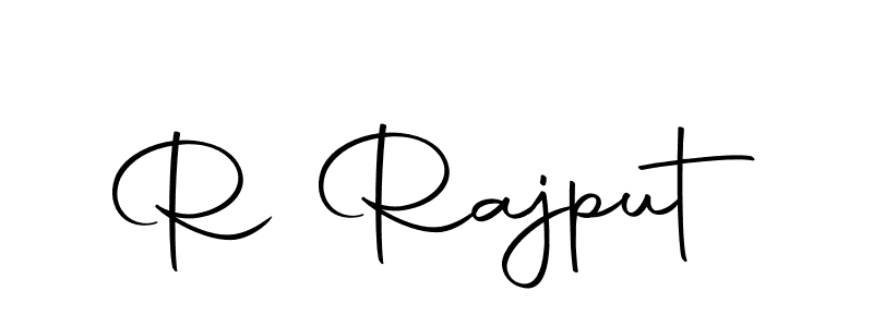 The best way (Autography-DOLnW) to make a short signature is to pick only two or three words in your name. The name R Rajput include a total of six letters. For converting this name. R Rajput signature style 10 images and pictures png