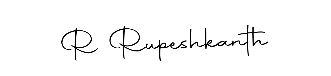 How to make R Rupeshkanth name signature. Use Autography-DOLnW style for creating short signs online. This is the latest handwritten sign. R Rupeshkanth signature style 10 images and pictures png