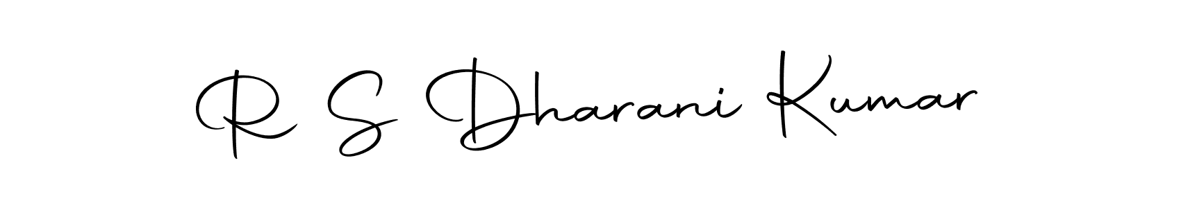 Create a beautiful signature design for name R S Dharani Kumar. With this signature (Autography-DOLnW) fonts, you can make a handwritten signature for free. R S Dharani Kumar signature style 10 images and pictures png