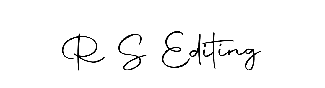 R S Editing stylish signature style. Best Handwritten Sign (Autography-DOLnW) for my name. Handwritten Signature Collection Ideas for my name R S Editing. R S Editing signature style 10 images and pictures png