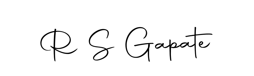 You should practise on your own different ways (Autography-DOLnW) to write your name (R S Gapate) in signature. don't let someone else do it for you. R S Gapate signature style 10 images and pictures png