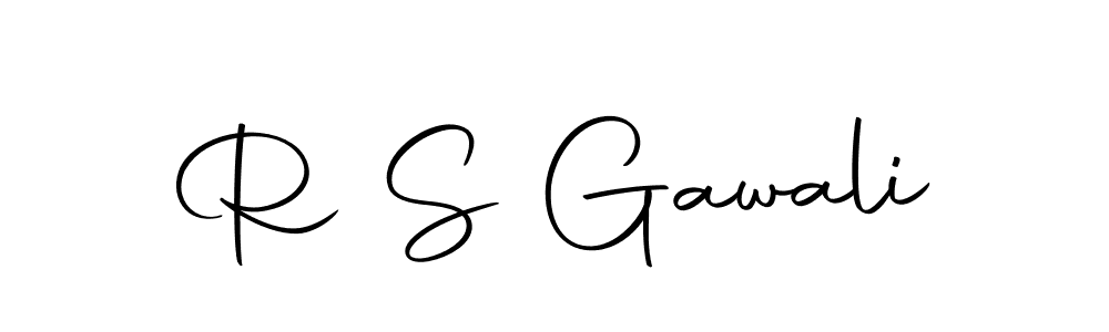 Create a beautiful signature design for name R S Gawali. With this signature (Autography-DOLnW) fonts, you can make a handwritten signature for free. R S Gawali signature style 10 images and pictures png
