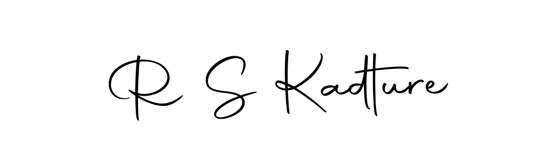 The best way (Autography-DOLnW) to make a short signature is to pick only two or three words in your name. The name R S Kadture include a total of six letters. For converting this name. R S Kadture signature style 10 images and pictures png