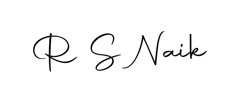 Design your own signature with our free online signature maker. With this signature software, you can create a handwritten (Autography-DOLnW) signature for name R S Naik. R S Naik signature style 10 images and pictures png