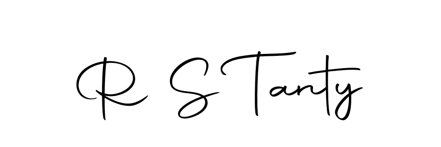 How to make R S Tanty name signature. Use Autography-DOLnW style for creating short signs online. This is the latest handwritten sign. R S Tanty signature style 10 images and pictures png