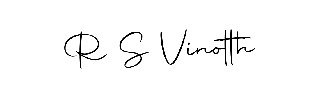 Also we have R S Vinotth name is the best signature style. Create professional handwritten signature collection using Autography-DOLnW autograph style. R S Vinotth signature style 10 images and pictures png