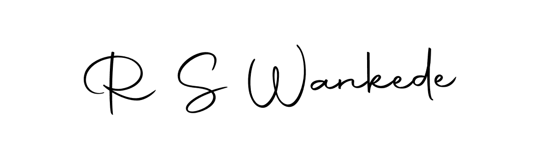 The best way (Autography-DOLnW) to make a short signature is to pick only two or three words in your name. The name R S Wankede include a total of six letters. For converting this name. R S Wankede signature style 10 images and pictures png