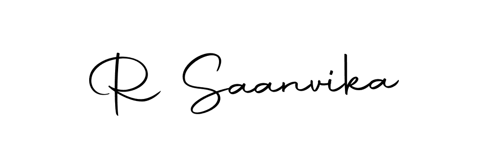 Create a beautiful signature design for name R Saanvika. With this signature (Autography-DOLnW) fonts, you can make a handwritten signature for free. R Saanvika signature style 10 images and pictures png