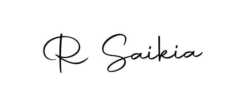 How to make R Saikia name signature. Use Autography-DOLnW style for creating short signs online. This is the latest handwritten sign. R Saikia signature style 10 images and pictures png
