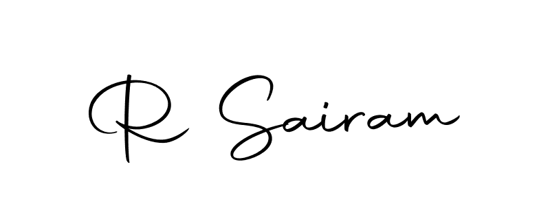 Use a signature maker to create a handwritten signature online. With this signature software, you can design (Autography-DOLnW) your own signature for name R Sairam. R Sairam signature style 10 images and pictures png