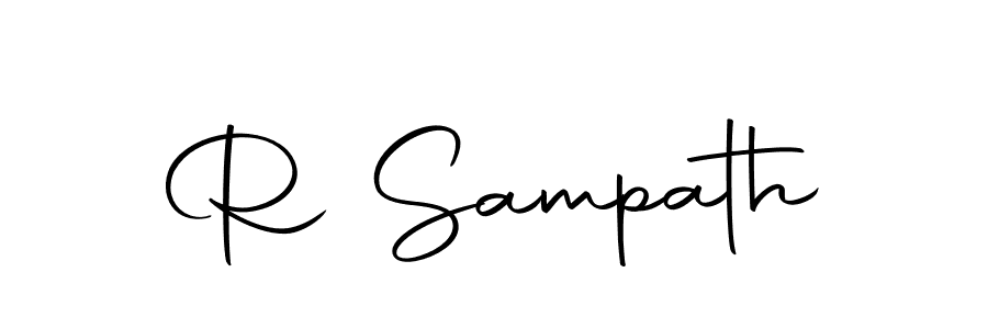 How to make R Sampath signature? Autography-DOLnW is a professional autograph style. Create handwritten signature for R Sampath name. R Sampath signature style 10 images and pictures png
