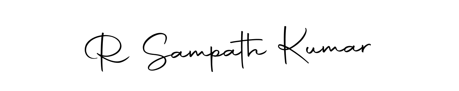 This is the best signature style for the R Sampath Kumar name. Also you like these signature font (Autography-DOLnW). Mix name signature. R Sampath Kumar signature style 10 images and pictures png