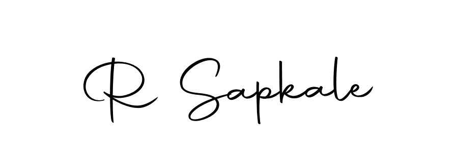 Make a beautiful signature design for name R Sapkale. With this signature (Autography-DOLnW) style, you can create a handwritten signature for free. R Sapkale signature style 10 images and pictures png