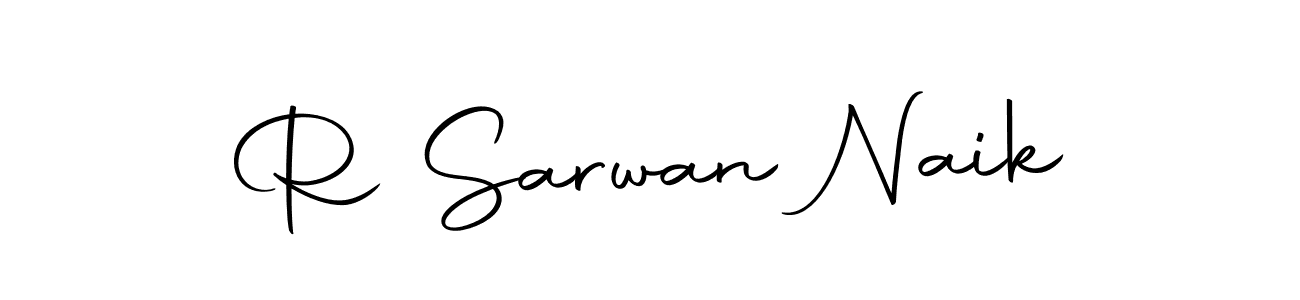 Make a beautiful signature design for name R Sarwan Naik. With this signature (Autography-DOLnW) style, you can create a handwritten signature for free. R Sarwan Naik signature style 10 images and pictures png