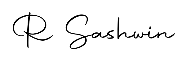An effortless, minimalist signature concept for R Sashwin using Autography-DOLnW design. Clean lines that look great on any document. R Sashwin signature style 10 images and pictures png