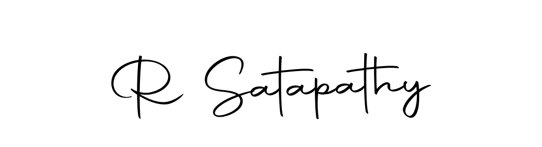 How to make R Satapathy name signature. Use Autography-DOLnW style for creating short signs online. This is the latest handwritten sign. R Satapathy signature style 10 images and pictures png