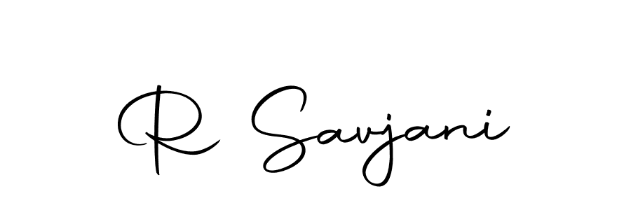 Design your own signature with our free online signature maker. With this signature software, you can create a handwritten (Autography-DOLnW) signature for name R Savjani. R Savjani signature style 10 images and pictures png