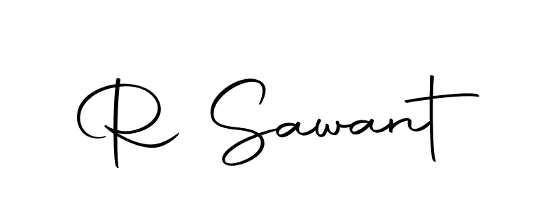 You should practise on your own different ways (Autography-DOLnW) to write your name (R Sawant) in signature. don't let someone else do it for you. R Sawant signature style 10 images and pictures png