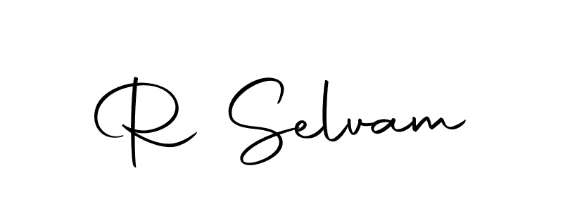 You should practise on your own different ways (Autography-DOLnW) to write your name (R Selvam) in signature. don't let someone else do it for you. R Selvam signature style 10 images and pictures png