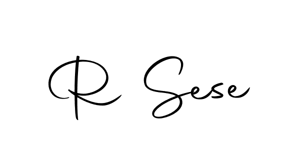 Create a beautiful signature design for name R Sese. With this signature (Autography-DOLnW) fonts, you can make a handwritten signature for free. R Sese signature style 10 images and pictures png