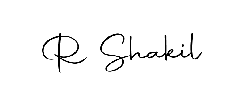 Make a beautiful signature design for name R Shakil. With this signature (Autography-DOLnW) style, you can create a handwritten signature for free. R Shakil signature style 10 images and pictures png