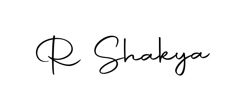 Make a beautiful signature design for name R Shakya. With this signature (Autography-DOLnW) style, you can create a handwritten signature for free. R Shakya signature style 10 images and pictures png