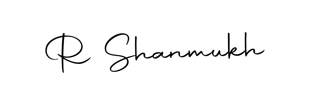Make a beautiful signature design for name R Shanmukh. With this signature (Autography-DOLnW) style, you can create a handwritten signature for free. R Shanmukh signature style 10 images and pictures png