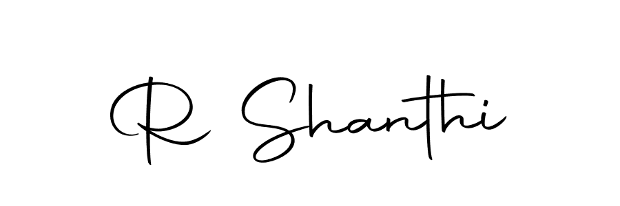 R Shanthi stylish signature style. Best Handwritten Sign (Autography-DOLnW) for my name. Handwritten Signature Collection Ideas for my name R Shanthi. R Shanthi signature style 10 images and pictures png