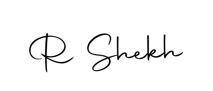 The best way (Autography-DOLnW) to make a short signature is to pick only two or three words in your name. The name R Shekh include a total of six letters. For converting this name. R Shekh signature style 10 images and pictures png