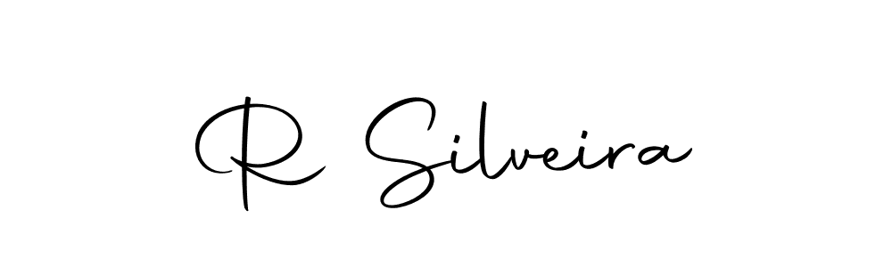 Use a signature maker to create a handwritten signature online. With this signature software, you can design (Autography-DOLnW) your own signature for name R Silveira. R Silveira signature style 10 images and pictures png