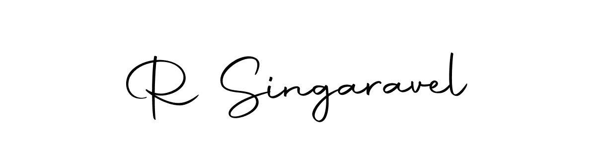 You can use this online signature creator to create a handwritten signature for the name R Singaravel. This is the best online autograph maker. R Singaravel signature style 10 images and pictures png