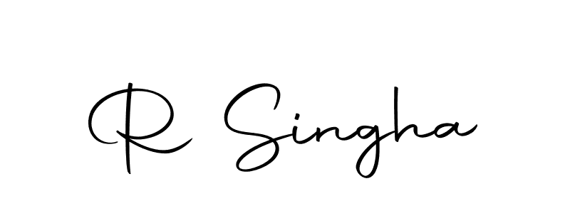 Make a beautiful signature design for name R Singha. With this signature (Autography-DOLnW) style, you can create a handwritten signature for free. R Singha signature style 10 images and pictures png
