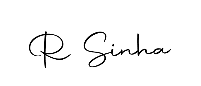 The best way (Autography-DOLnW) to make a short signature is to pick only two or three words in your name. The name R Sinha include a total of six letters. For converting this name. R Sinha signature style 10 images and pictures png