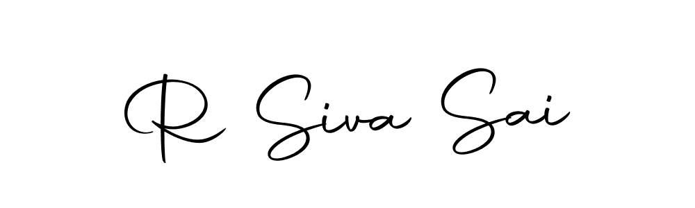 How to make R Siva Sai name signature. Use Autography-DOLnW style for creating short signs online. This is the latest handwritten sign. R Siva Sai signature style 10 images and pictures png