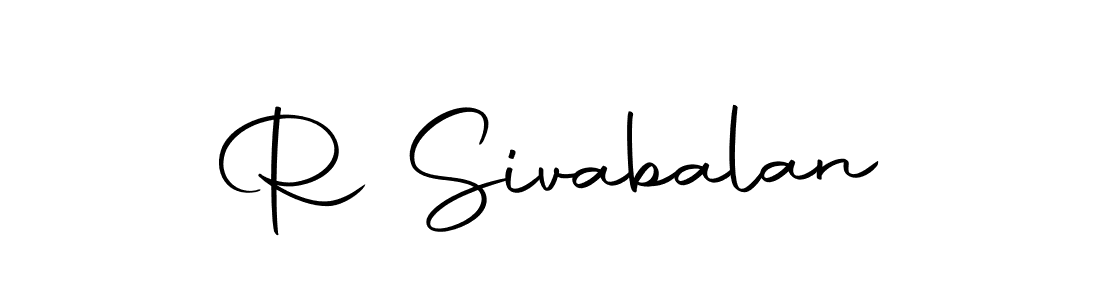 Use a signature maker to create a handwritten signature online. With this signature software, you can design (Autography-DOLnW) your own signature for name R Sivabalan. R Sivabalan signature style 10 images and pictures png