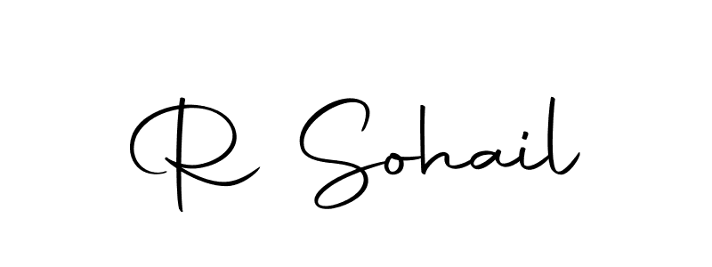 This is the best signature style for the R Sohail name. Also you like these signature font (Autography-DOLnW). Mix name signature. R Sohail signature style 10 images and pictures png