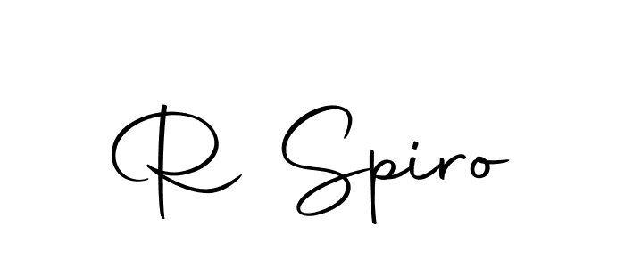 Make a beautiful signature design for name R Spiro. With this signature (Autography-DOLnW) style, you can create a handwritten signature for free. R Spiro signature style 10 images and pictures png