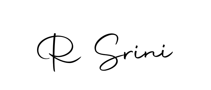 Design your own signature with our free online signature maker. With this signature software, you can create a handwritten (Autography-DOLnW) signature for name R Srini. R Srini signature style 10 images and pictures png