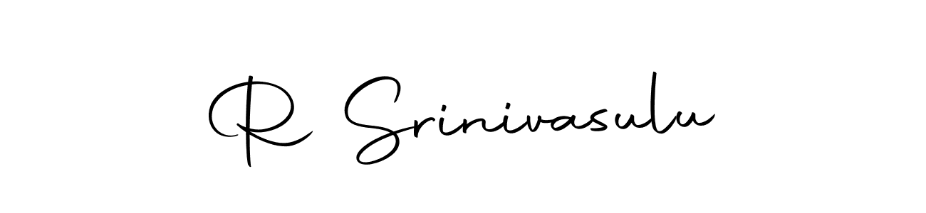 Make a beautiful signature design for name R Srinivasulu. With this signature (Autography-DOLnW) style, you can create a handwritten signature for free. R Srinivasulu signature style 10 images and pictures png