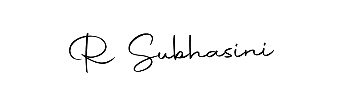 Also we have R Subhasini name is the best signature style. Create professional handwritten signature collection using Autography-DOLnW autograph style. R Subhasini signature style 10 images and pictures png